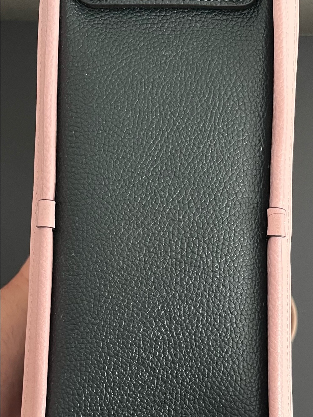 Coach Dreamer Pebbled Leather Satchel in Pine Green, Pink and Beige - Picture 10 of 10
